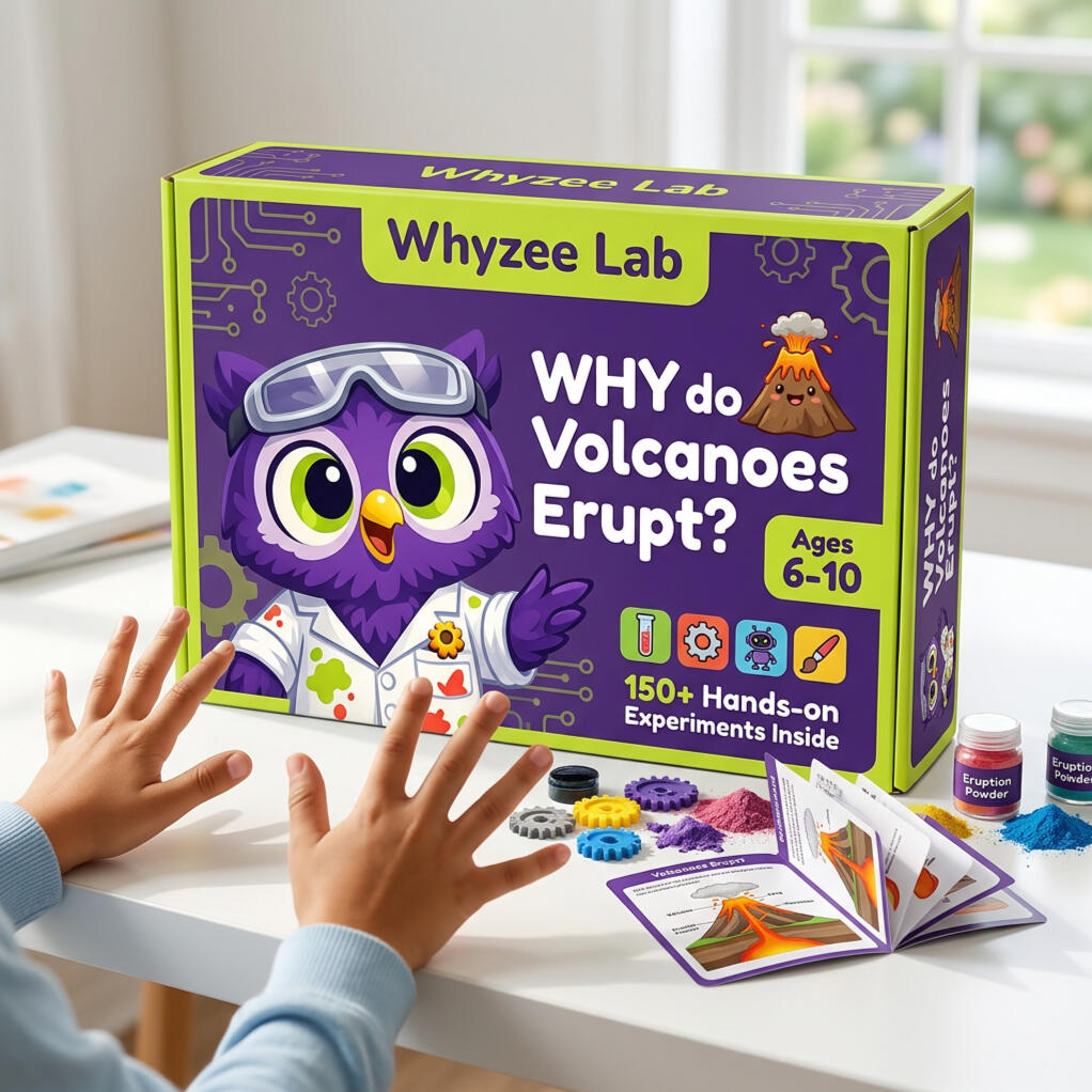 Why do Volcanoes Erupt? Whyzee Lab presents the 1st product i.e. Science experiment kit